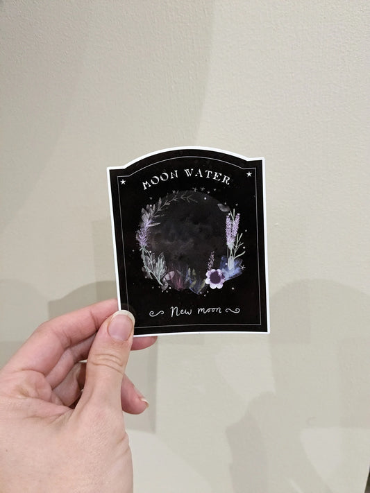 Full/New Moon Water Sticker