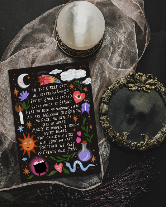 The Witch's Welcome A5 Illustrated Art Print