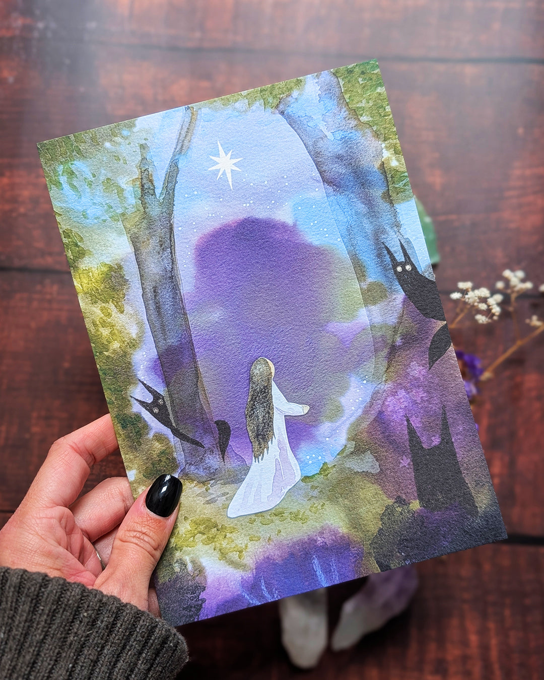 Magical Threshold Nature Illustration A5 Art Print