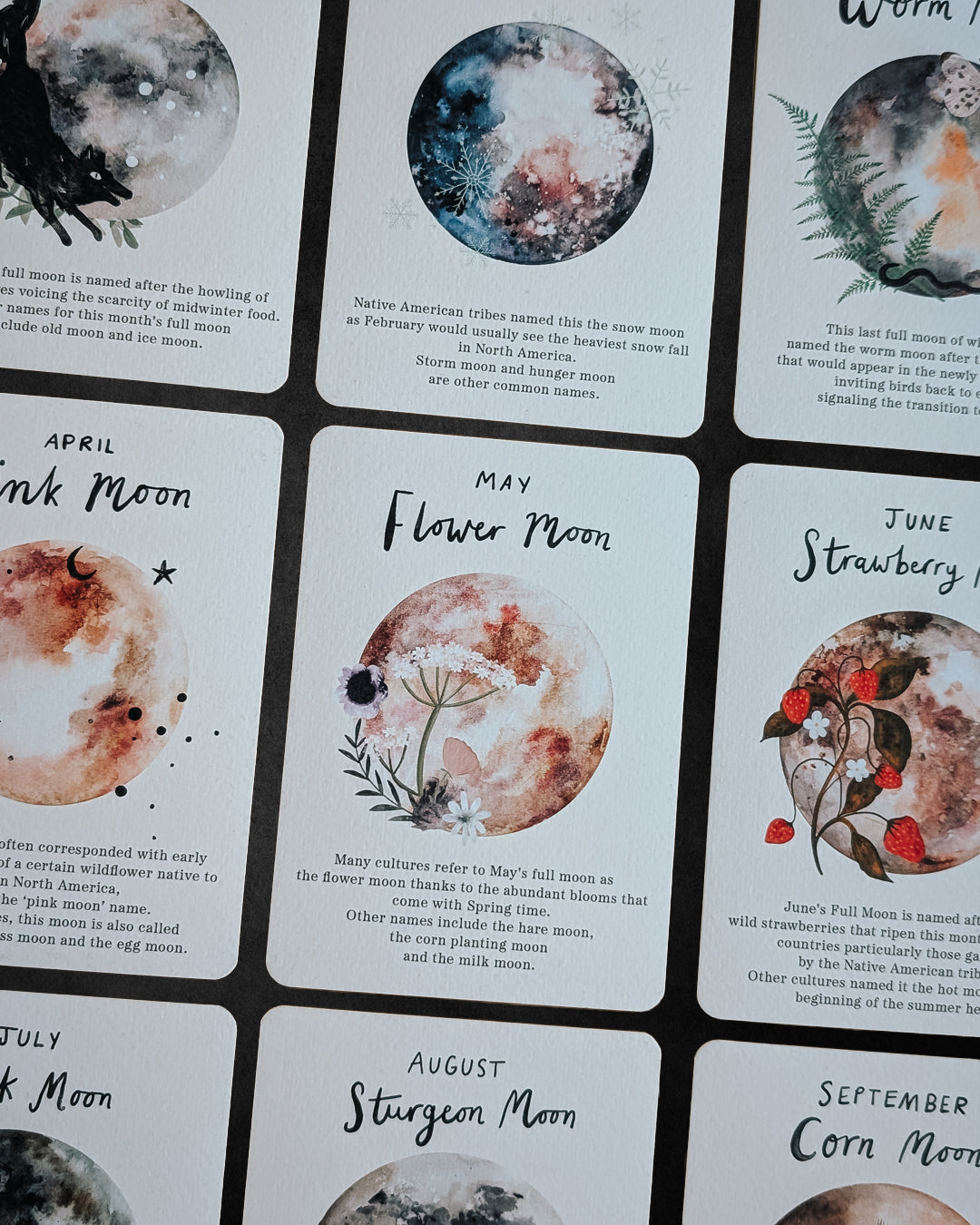 Full Moon A6 Card Pack