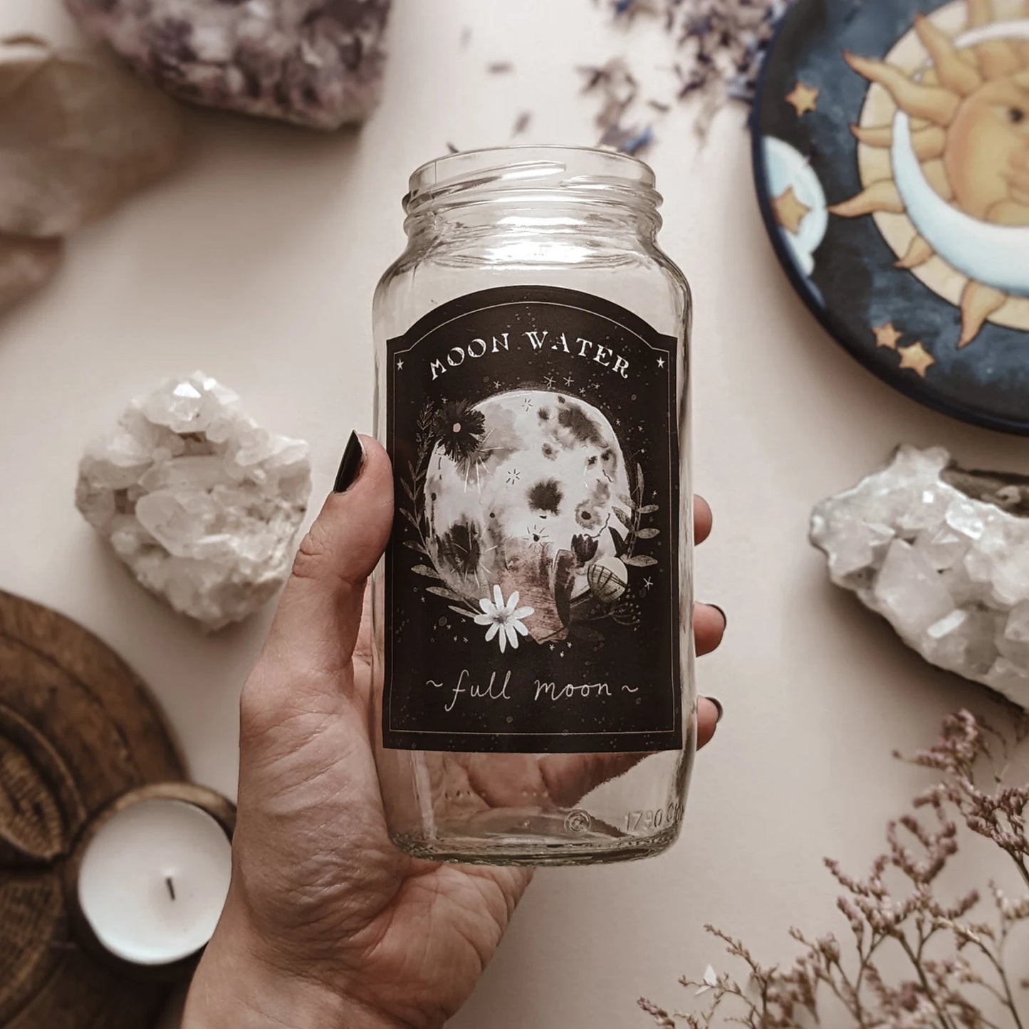 Full/New Moon Water Sticker