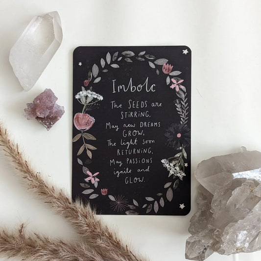 Imbolc Blessings Print Altar Card
