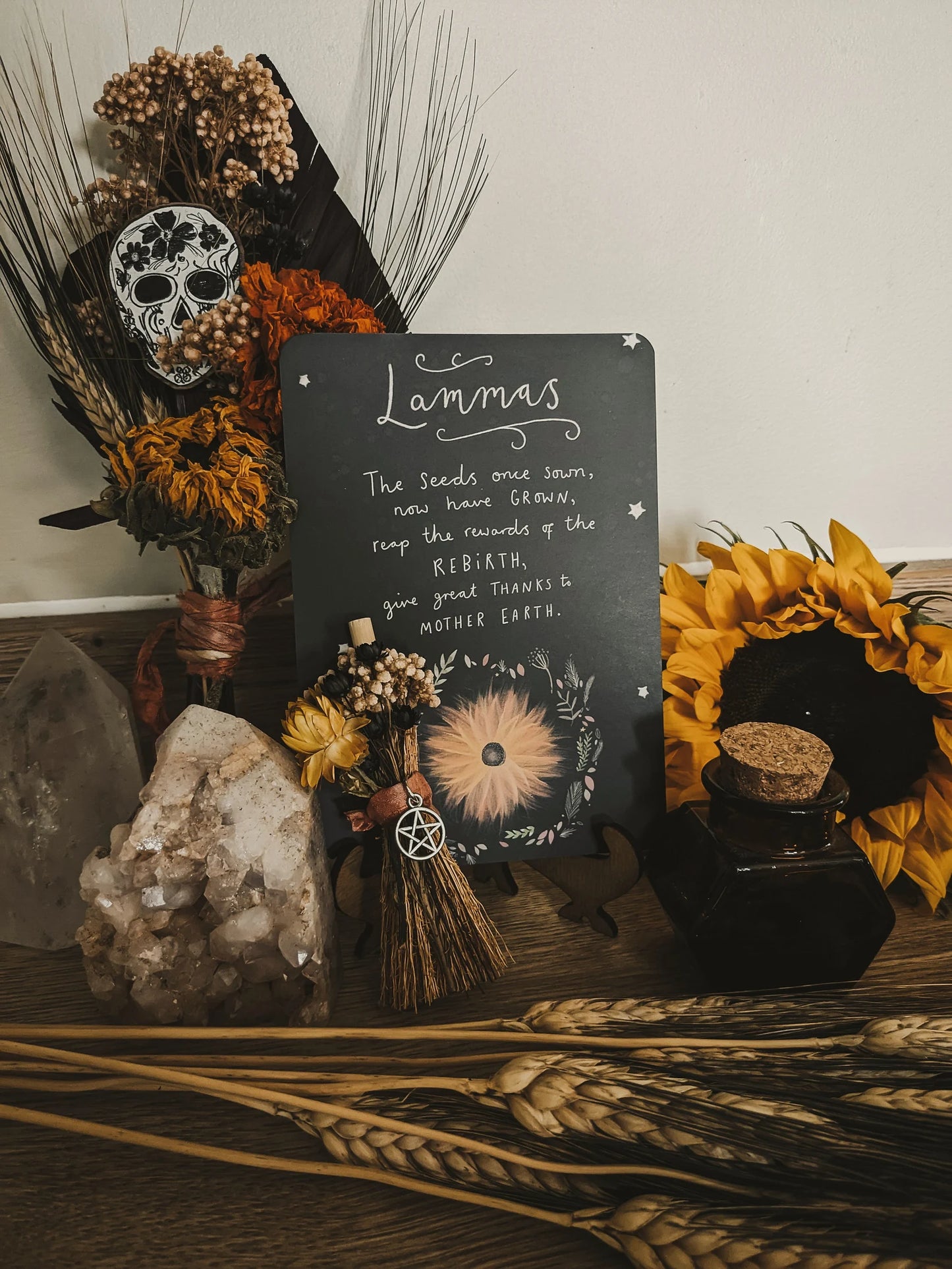Lammas/Lughnasadh Blessings Art Print Altar Card